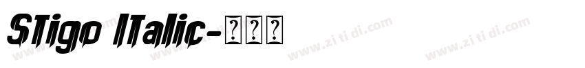 Stigo Italic字体转换